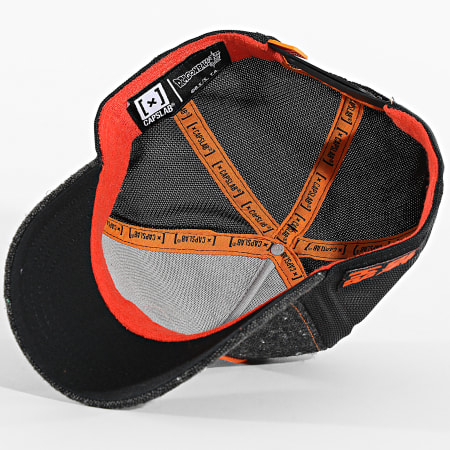 Dragon Ball Z - Gorra Trucker Goku Negro Jaspeado Naranja