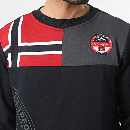 Geographical Norway - Sweat Crewneck G-Round Bleu Marine