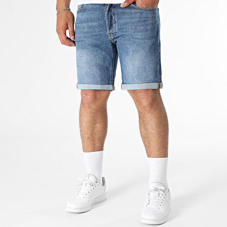 Jack And Jones - Short Jean Rick Original Bleu Denim