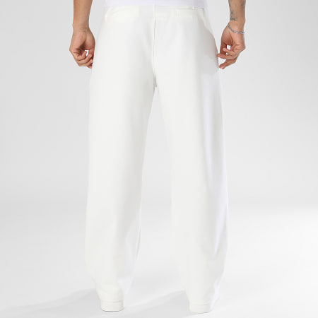 LBO - Pack de 2 Pantalones Vestir Anchos Con Pliegues 2350 2379 Blanco Azul Marino