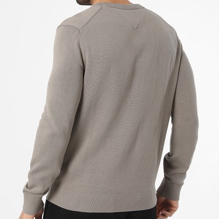 Tommy Jeans - Pull Slim Essential 2853 Marron