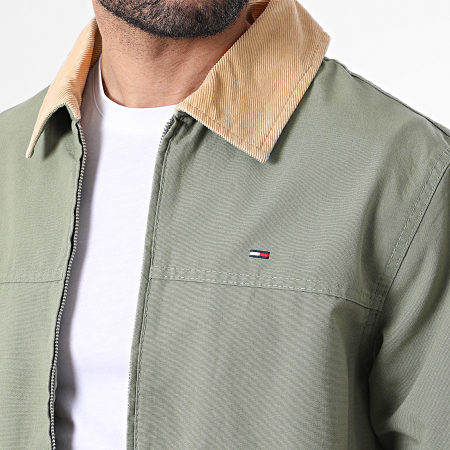 Tommy Jeans - Veste Zippée Regular Fit Cotton Ranch 2743 Vert Kaki
