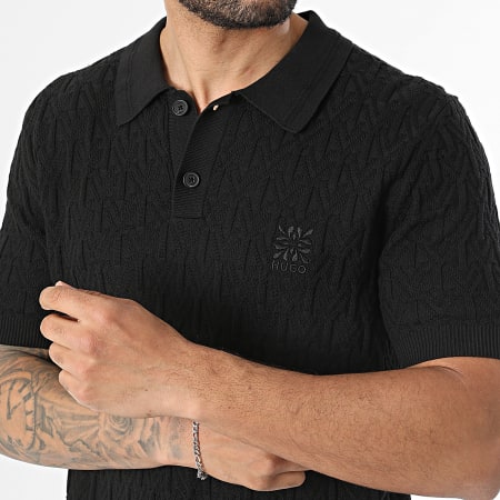 HUGO - Polo Manches Courtes Mailles Shirds 50557364 Noir