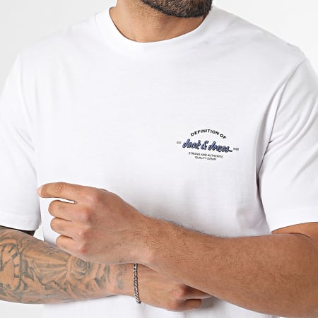 Jack And Jones - Ensemble Tee Shirt Et Short Jogging Brandon Blanc Gris Chiné