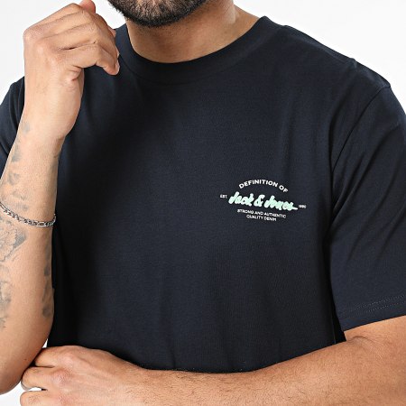 Jack And Jones - Ensemble Tee Shirt Et Short Jogging Brandon Bleu Marine
