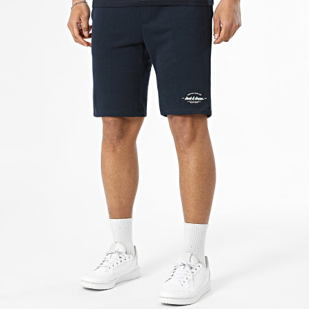 Jack And Jones - Ensemble Tee Shirt Et Short Jogging Brandon Bleu Marine