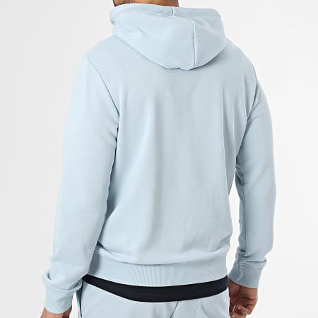 Jack And Jones - Ensemble Tee Shirt Sweat Capuche Et Short Jogging Brandon Bleu Clair Bleu Marine