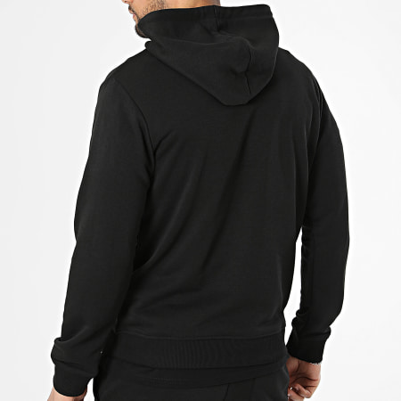 Jack And Jones - Ensemble Tee Shirt Sweat Capuche Et Short Jogging Brandon Noir