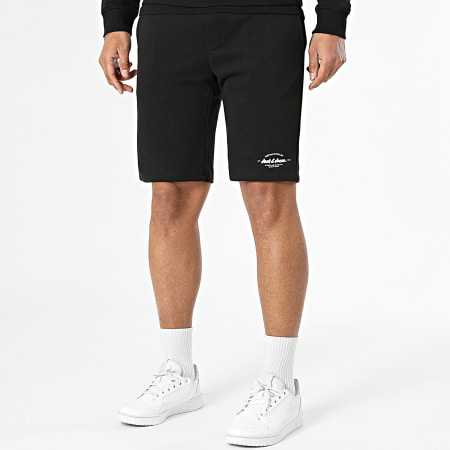 Jack And Jones - Ensemble Tee Shirt Sweat Capuche Et Short Jogging Brandon Noir