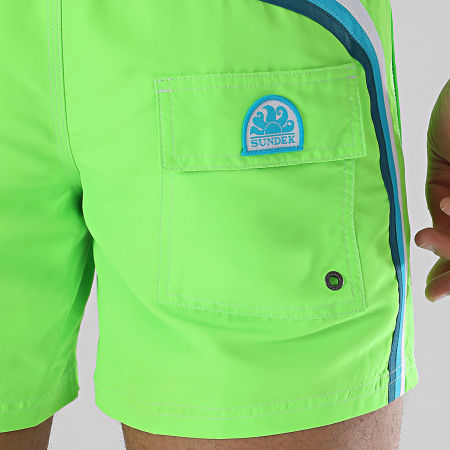 Sundek - Pantalón Corto de baño M504BDTA100 Verde Fluor