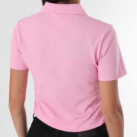 Tommy Hilfiger - Polo Manches Courtes Slim Femme 1985 3225 Rose