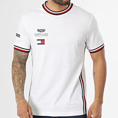 Tommy Hilfiger - Tee Shirt A Bandes Cadillac F1 Replica 0076 Blanc