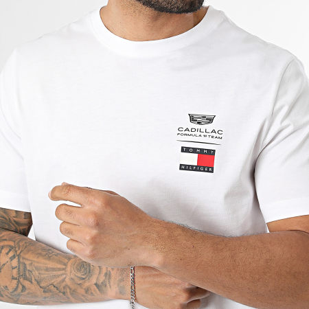 Tommy Hilfiger - Tee Shirt Cadillac F1 Logo 0082 Blanc