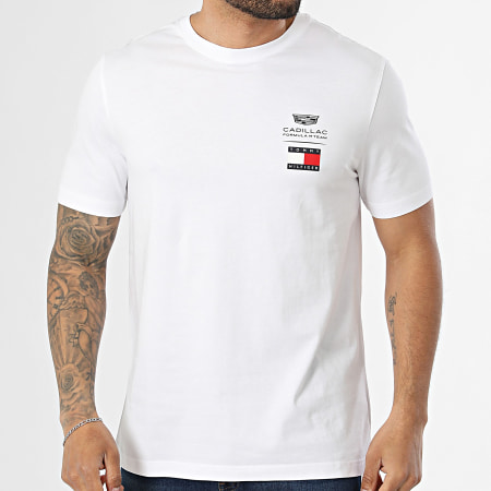 Tommy Hilfiger - Tee Shirt Cadillac F1 Logo 0082 Blanc