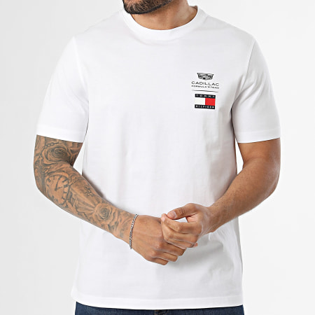 Tommy Hilfiger - Tee Shirt Cadillac F1 Logo 0082 Blanc