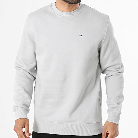 Tommy Jeans - Sweat Crewneck Flag 0741 Gris