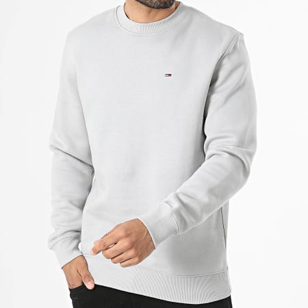 Tommy Jeans - Sweat Crewneck Flag 0741 Gris