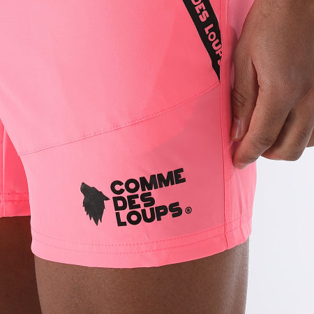 Comme Des Loups - Short De Bain Swim Rose Fluo