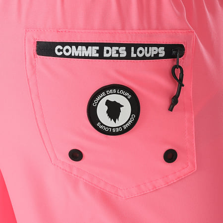 Comme Des Loups - Short De Bain Swim Rose Fluo