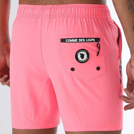 Comme Des Loups - Short De Bain Swim Rose Fluo