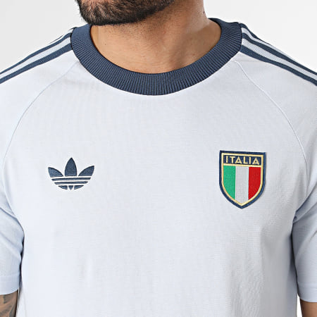 Adidas Originals - Tee Shirt 3 Stripes Italie Originals JY9624 Bleu Clair