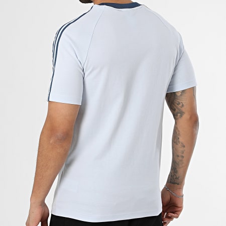 Adidas Originals - Tee Shirt 3 Stripes Italie Originals JY9624 Bleu Clair