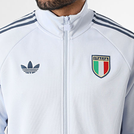 Adidas Originals - Veste Zippée 3 Stripes Italie Originals JY9630 Bleu Clair