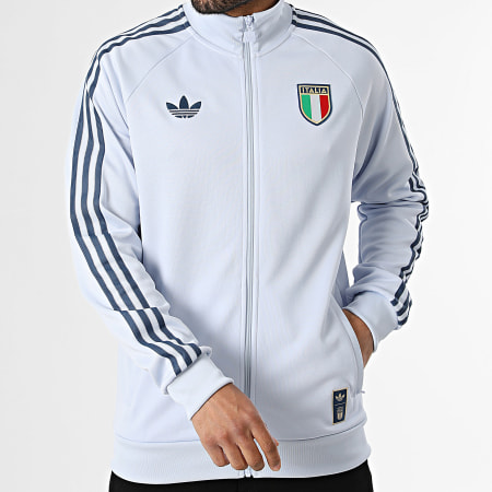 Adidas Originals - Veste Zippée 3 Stripes Italie Originals JY9630 Bleu Clair