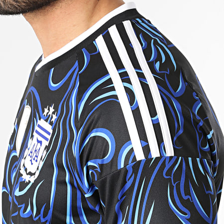 Adidas Originals - Maillot De Foot Officiel Argentine Extérieur 2026 JM8395 Noir Bleu Roi