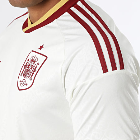 Adidas Originals - Maillot De Foot Officiel Espagne Extérieur 2026 JN4397 Beige Clair Bordeaux