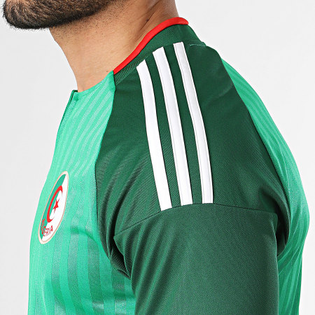 Adidas Originals - Maillot De Foot Officiel Algérie Extérieur 2026 JN4456 Vert Foncé Vert