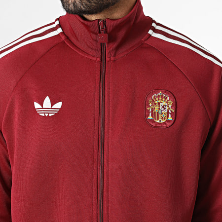 Adidas Originals - Veste Zippée 3 Stripes Espagne Originals JZ2254 Bordeaux