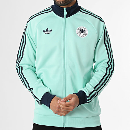 Adidas Originals - Veste Zippée 3 Stripes Allemagne Originals JZ9340 Turquoise