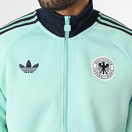 Adidas Originals - Veste Zippée 3 Stripes Allemagne Originals JZ9340 Turquoise