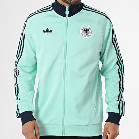 Adidas Originals - Veste Zippée 3 Stripes Allemagne Originals JZ9340 Turquoise