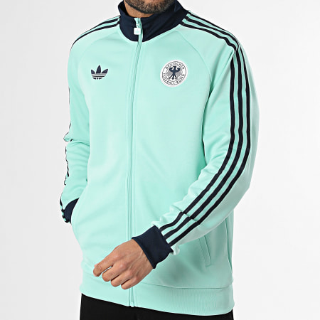 Adidas Originals - Veste Zippée 3 Stripes Allemagne Originals JZ9340 Turquoise