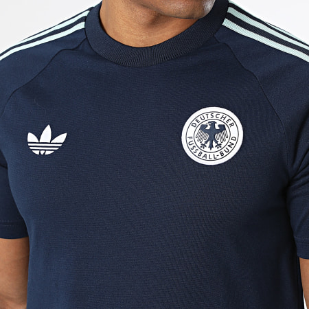 Adidas Originals - Tee Shirt 3 Stripes Allemagne Originals JZ9342 Bleu Marine
