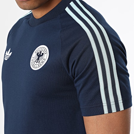 Adidas Originals - Tee Shirt 3 Stripes Allemagne Originals JZ9342 Bleu Marine