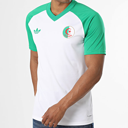 Adidas Originals - Maillot De Foot Algérie JZ0273 Beige Clair Vert