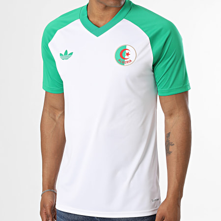 Adidas Originals - Maillot De Foot Algérie JZ0273 Beige Clair Vert