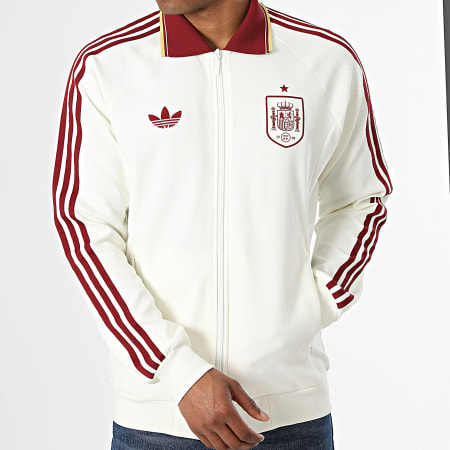 Adidas Originals - Veste Zippée 3 Stripes Espagne Extérieur JZ2249 Beige Clair