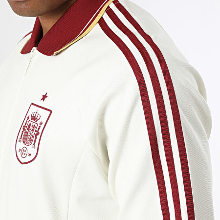 Adidas Originals - Veste Zippée 3 Stripes Espagne Extérieur JZ2249 Beige Clair