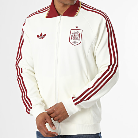 Adidas Originals - Veste Zippée 3 Stripes Espagne Extérieur JZ2249 Beige Clair