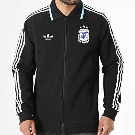 Adidas Originals - Veste Zippée 3 Stripes Argentine Extérieur JZ6287 Noir