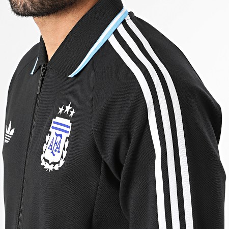 Adidas Originals - Veste Zippée 3 Stripes Argentine Extérieur JZ6287 Noir