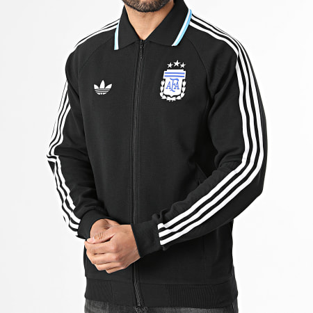 Adidas Originals - Veste Zippée 3 Stripes Argentine Extérieur JZ6287 Noir