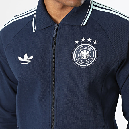 Adidas Originals - Veste Zippée 3 Stripes Allemagne Originals JZ9336 Bleu Marine