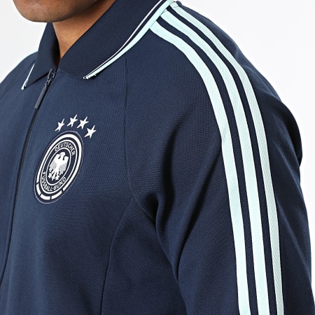 Adidas Originals - Veste Zippée 3 Stripes Allemagne Originals JZ9336 Bleu Marine