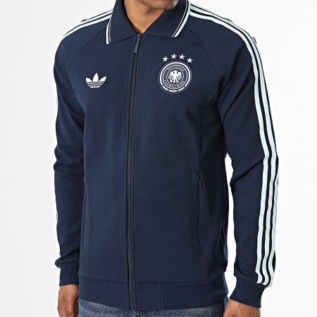 Adidas Originals - Veste Zippée 3 Stripes Allemagne Originals JZ9336 Bleu Marine