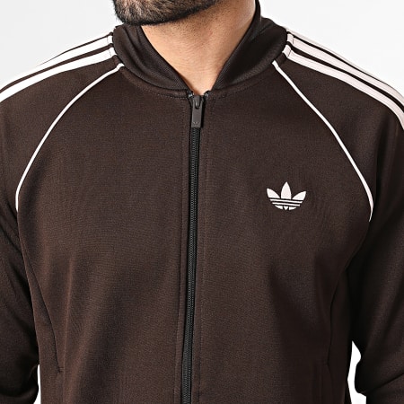 Adidas Originals - Veste Zippée A Bandes KE3508 Marron Rose